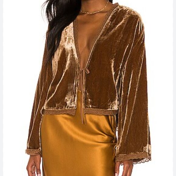Free People Velvet Jacket "EUC" - Picture 15 of 16